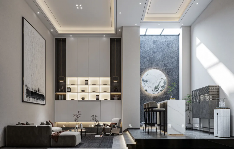 别墅装修 · 290㎡现代中式风格案例赏析-3