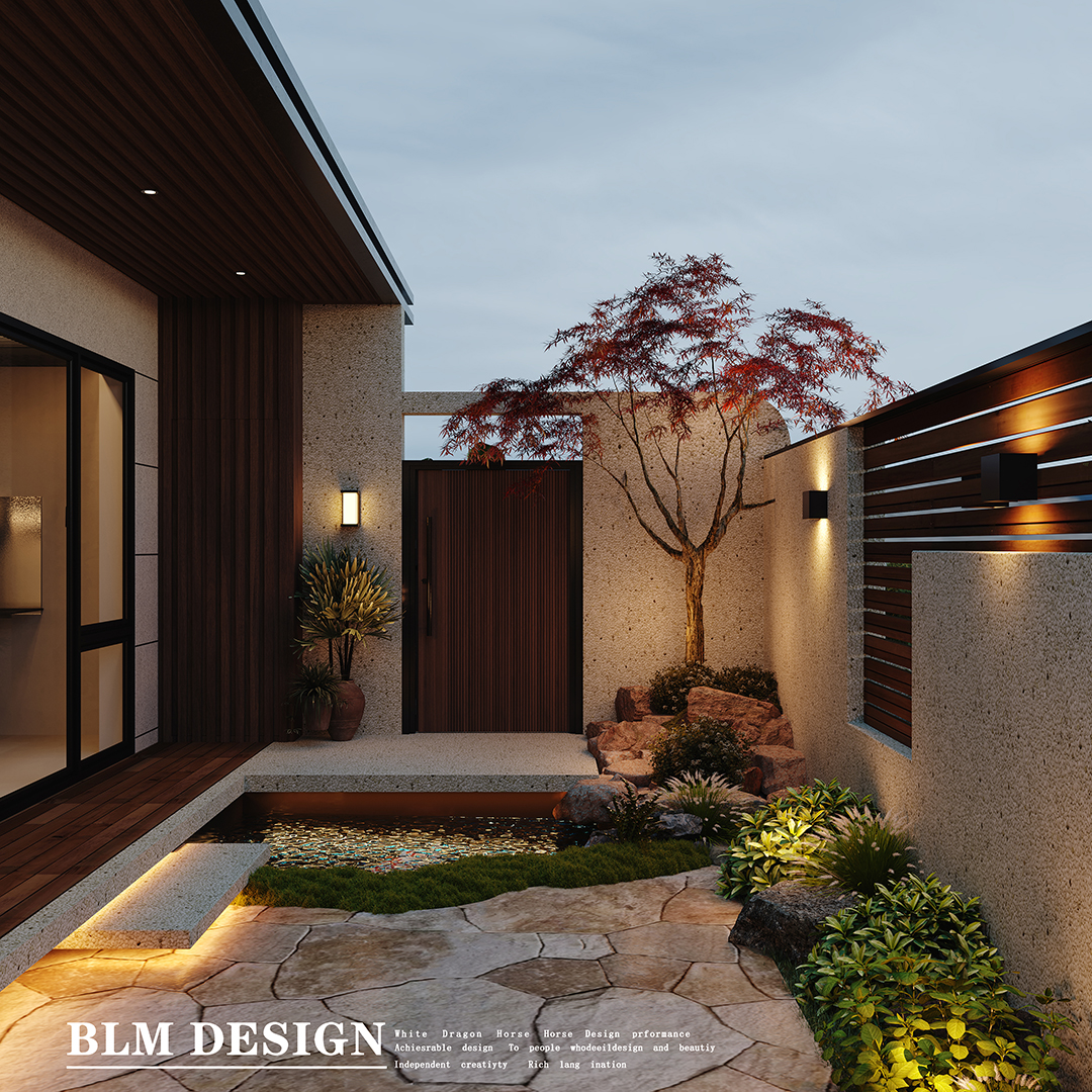 别墅外立面花园-0