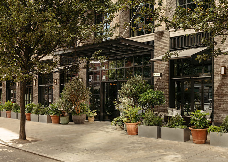 伦敦新霍克斯顿酒店 | 工业风几何印花的完美融合-2