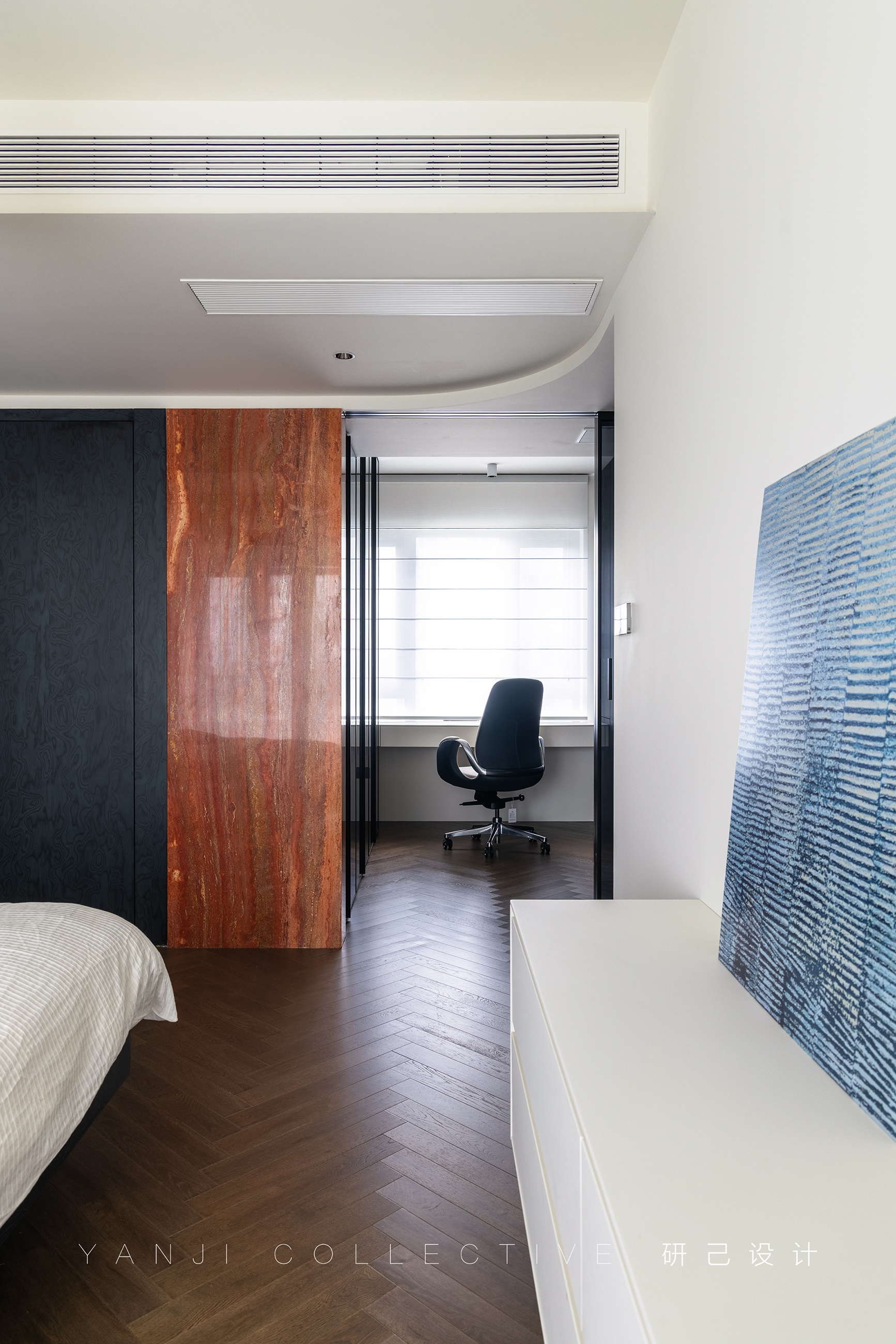 研己实景·142平精装修改造蓝调新家丨中国北京丨研己设计-32