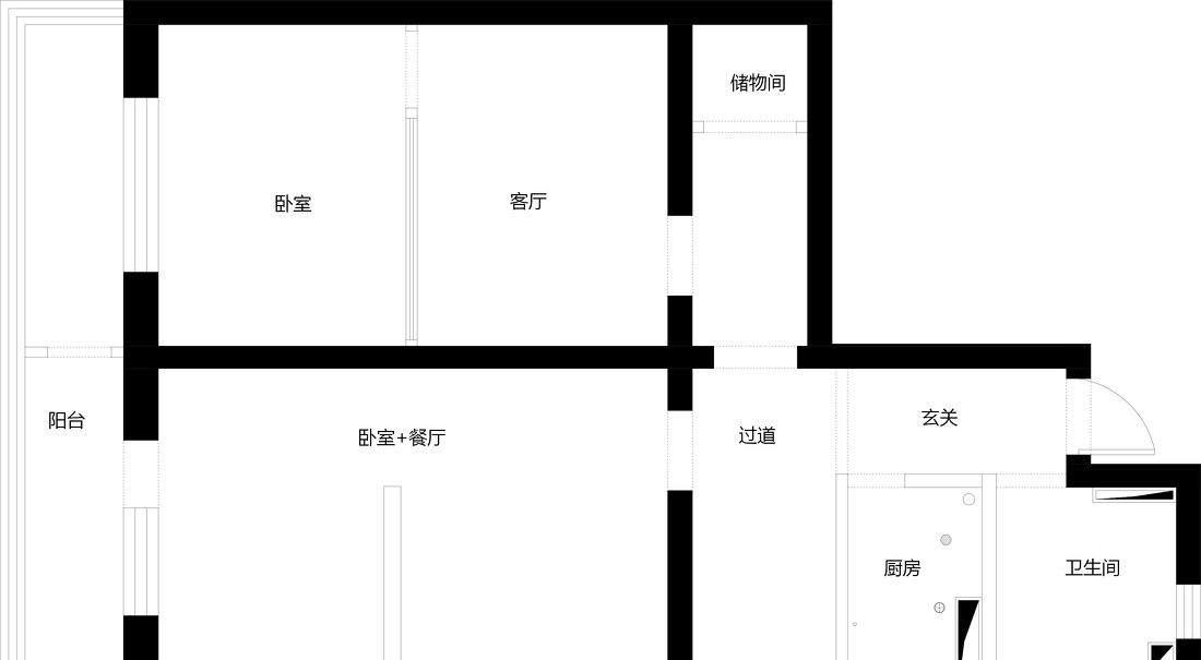 56 平小户变三室两厅，复古绿撞色打造视觉盛宴-30