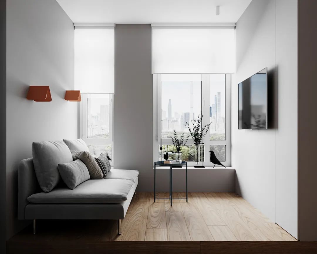 30㎡一居室公寓，小空间大设计-9