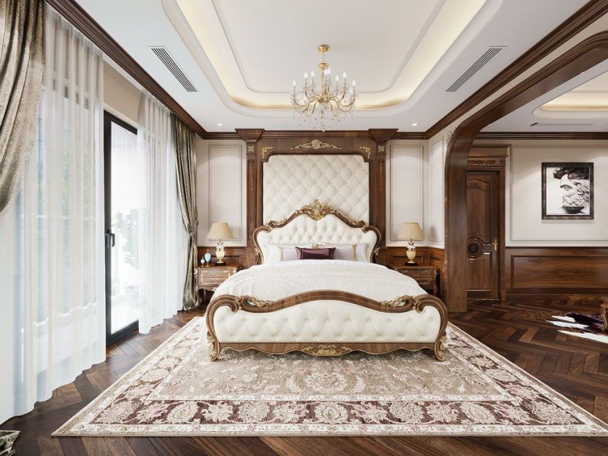 3层新古典9米门面独栋别墅设计丨越南丨Kiến Trúc Nhà Việt Phong Thuỷ-42