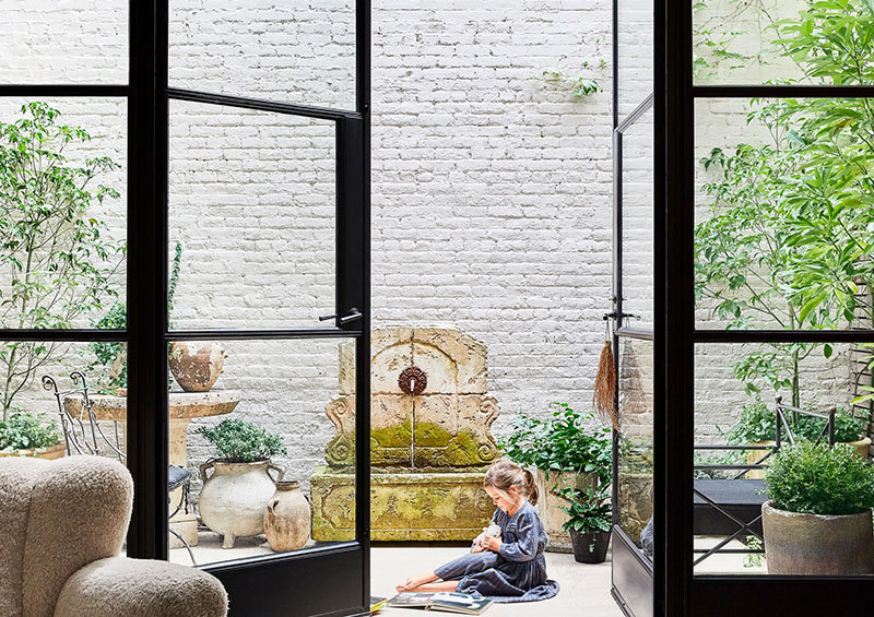 纽约适合有孩子的家庭居住的时尚联排别墅-5