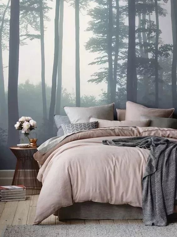 卧室背景墙设计新潮流 | 原木、软包、壁纸玩转卧室空间-67