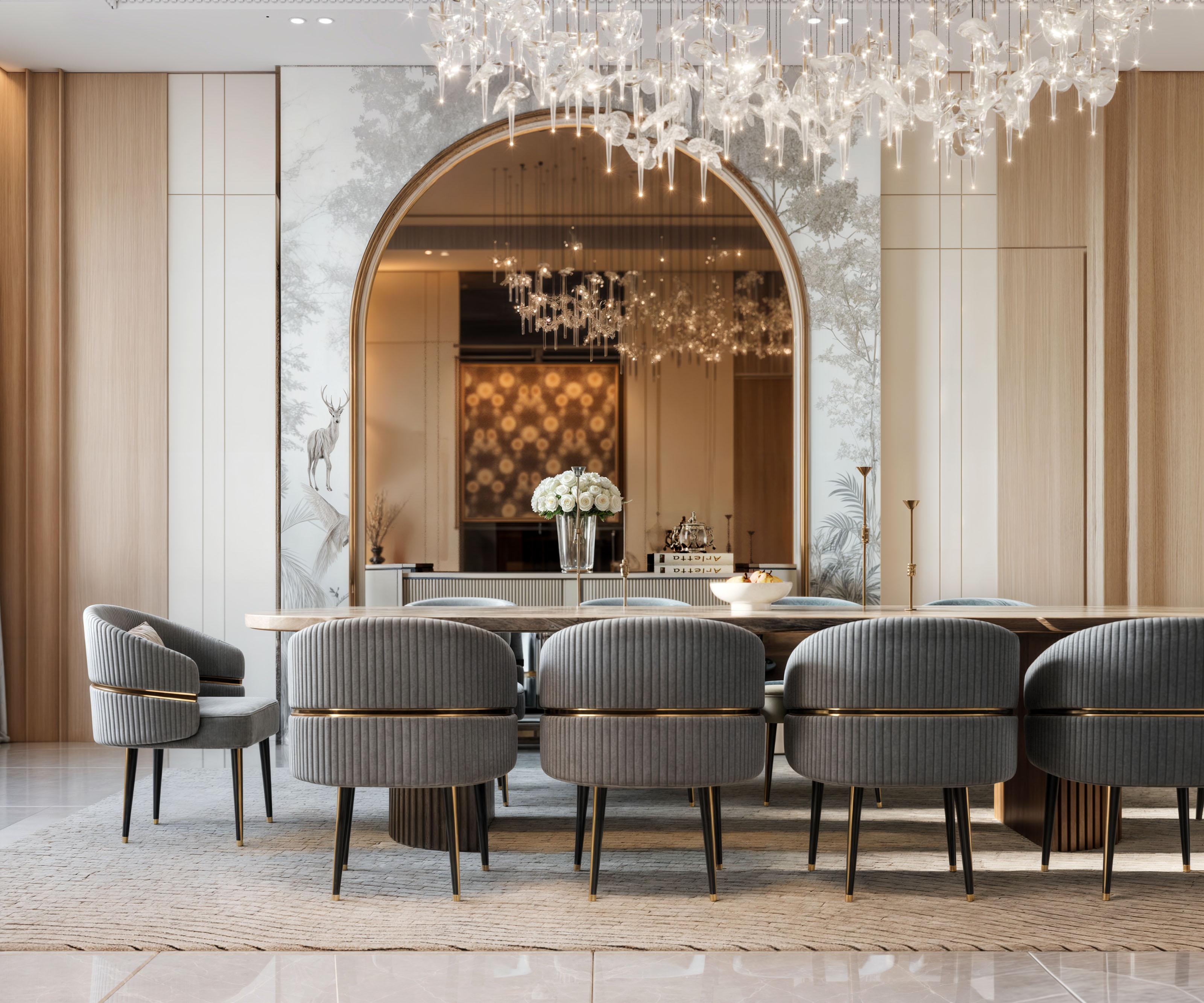 Neo classic LIVINGROOM+DINING ROOM-13