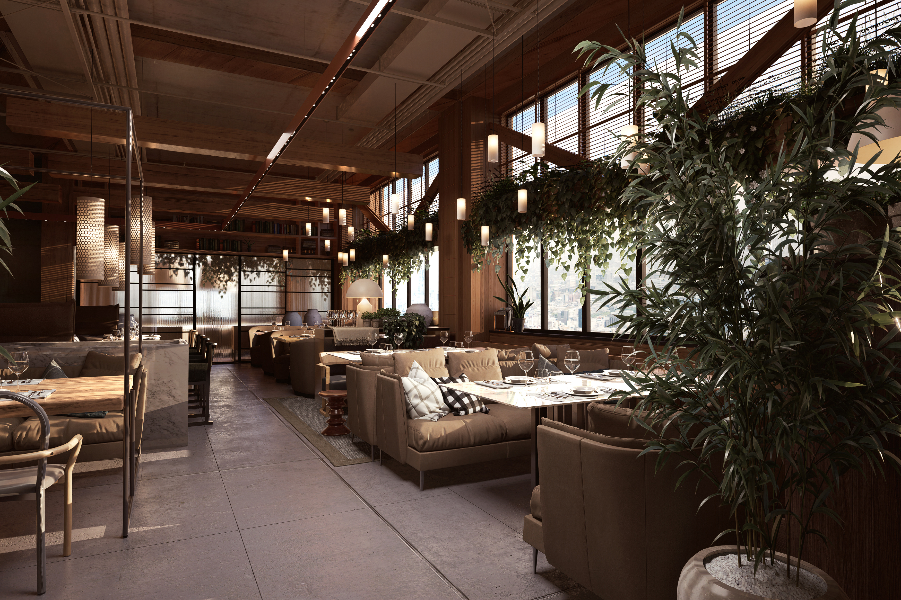 Restaurant 3D Set up-4