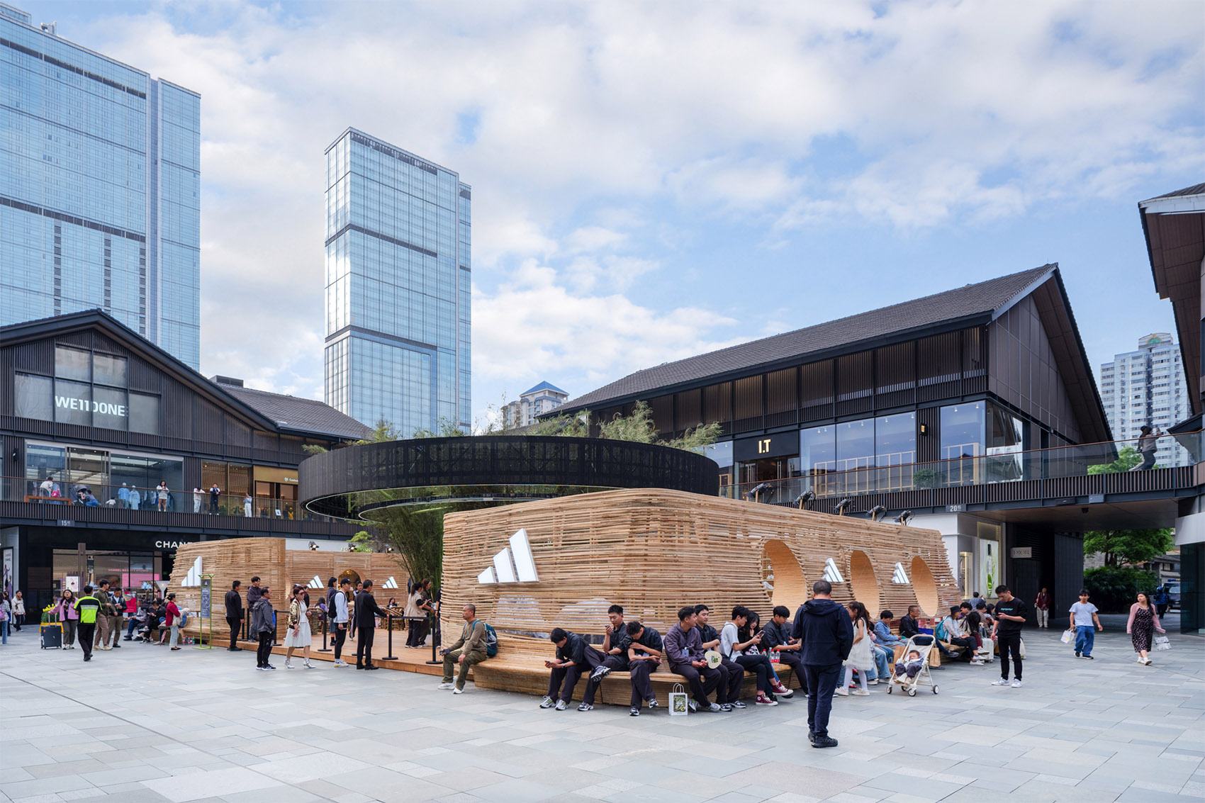 成都太古里东广场阿迪达斯清风茶馆丨中国成都丨line+建筑事务所-100