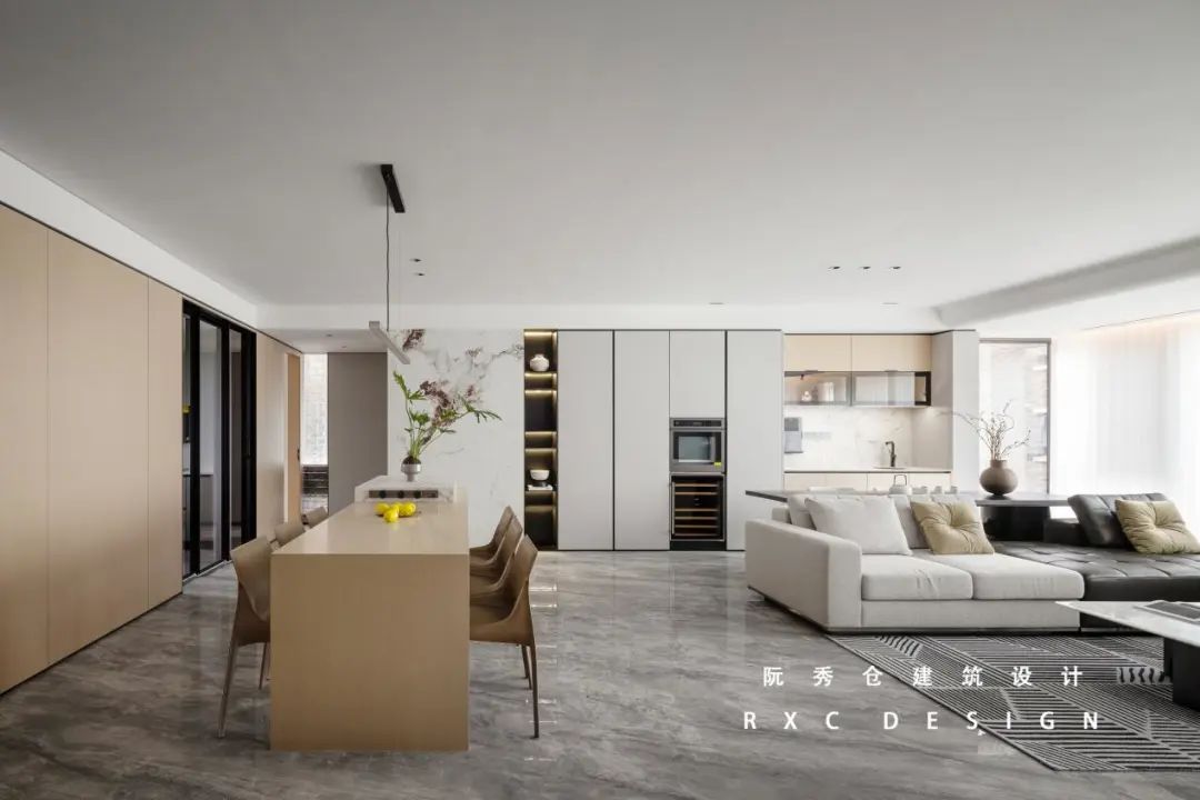 公园里 150㎡原木与灰黑的现代空间丨中国合肥丨阮秀仓建筑设计-19