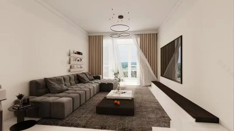 福成二期|120㎡现代简约风案例-25