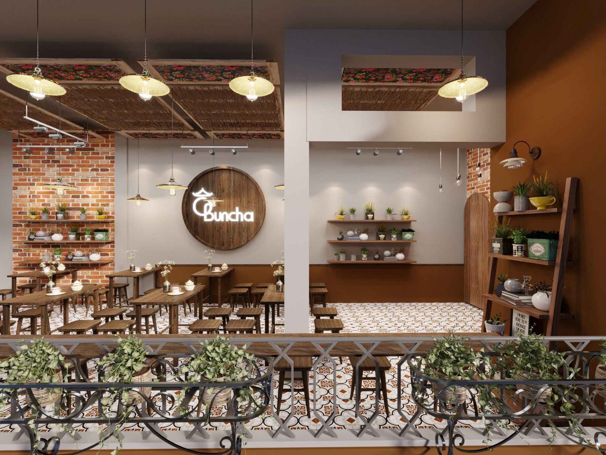 Ô Bun Cha餐厅设计丨越南河内丨KenDesign-49