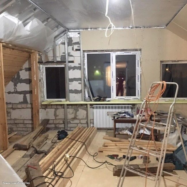 夫妻改造阁楼卧室项目-9