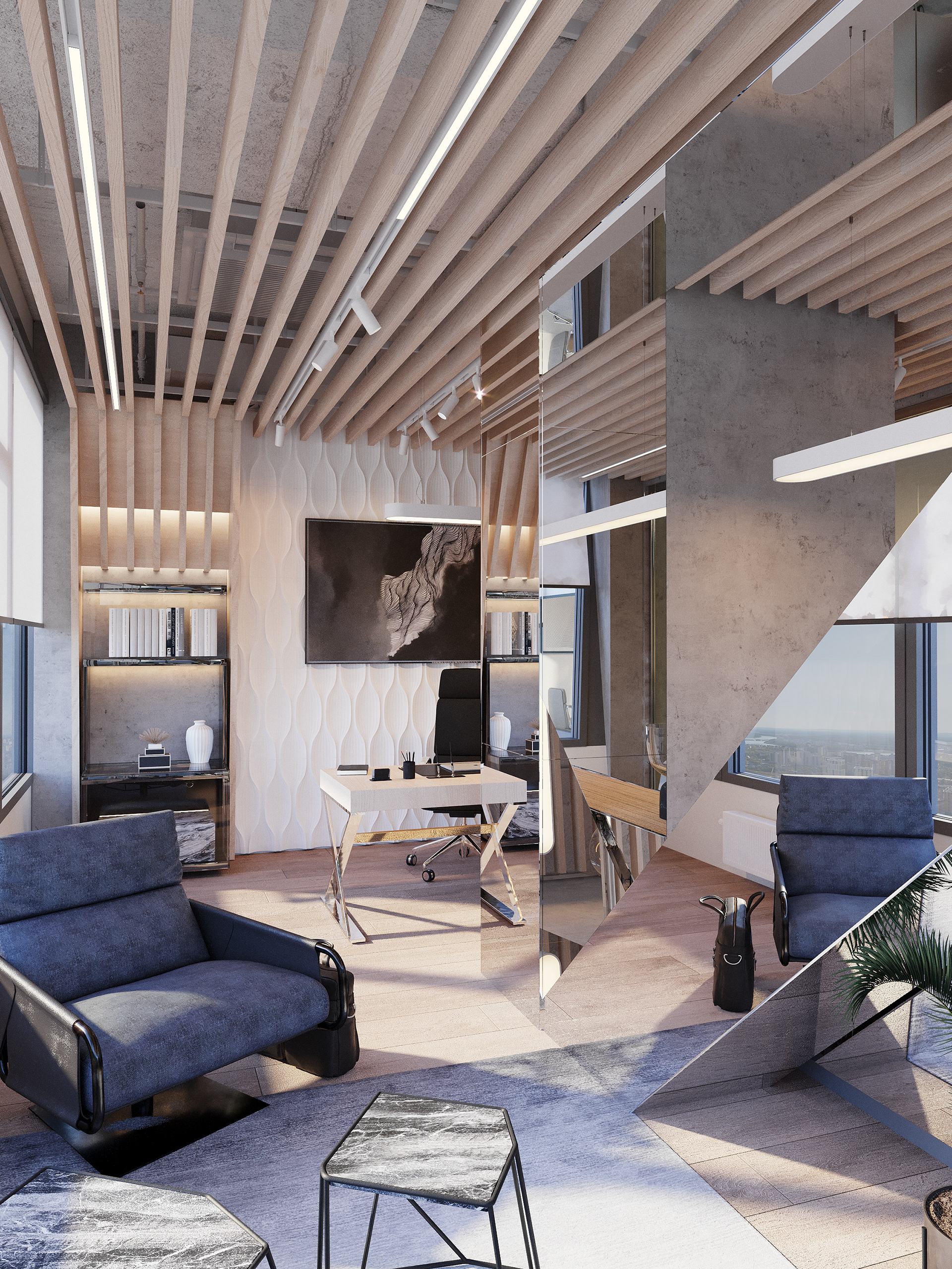 莫斯科城市当代办公室设计丨俄罗斯莫斯科丨ANDREW PORVATOV | TADA DESIGN-10