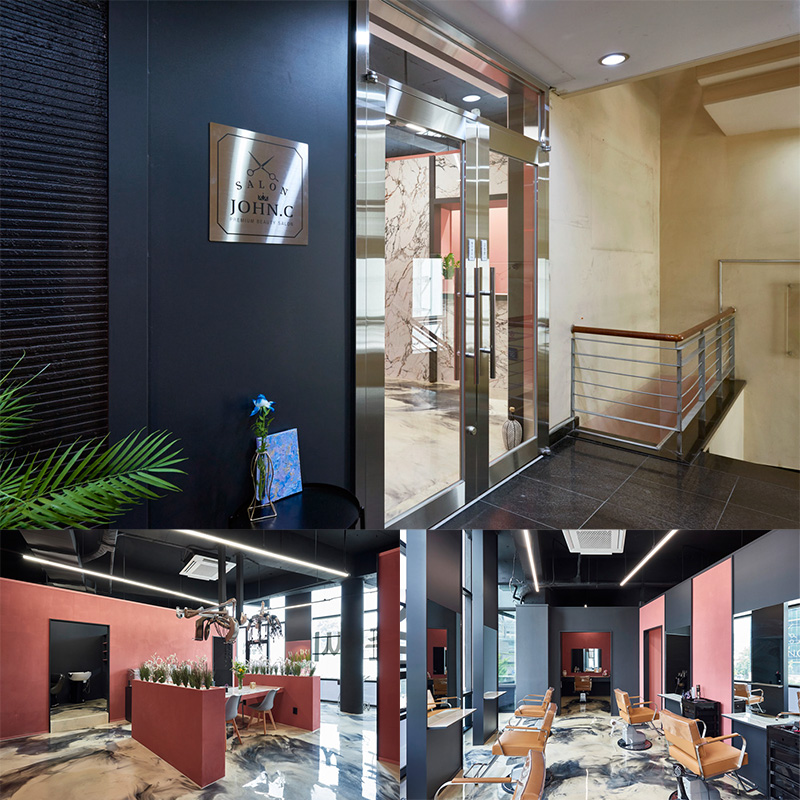 简约 30 坪美容室，黑粉撞色诠释精致品味-1