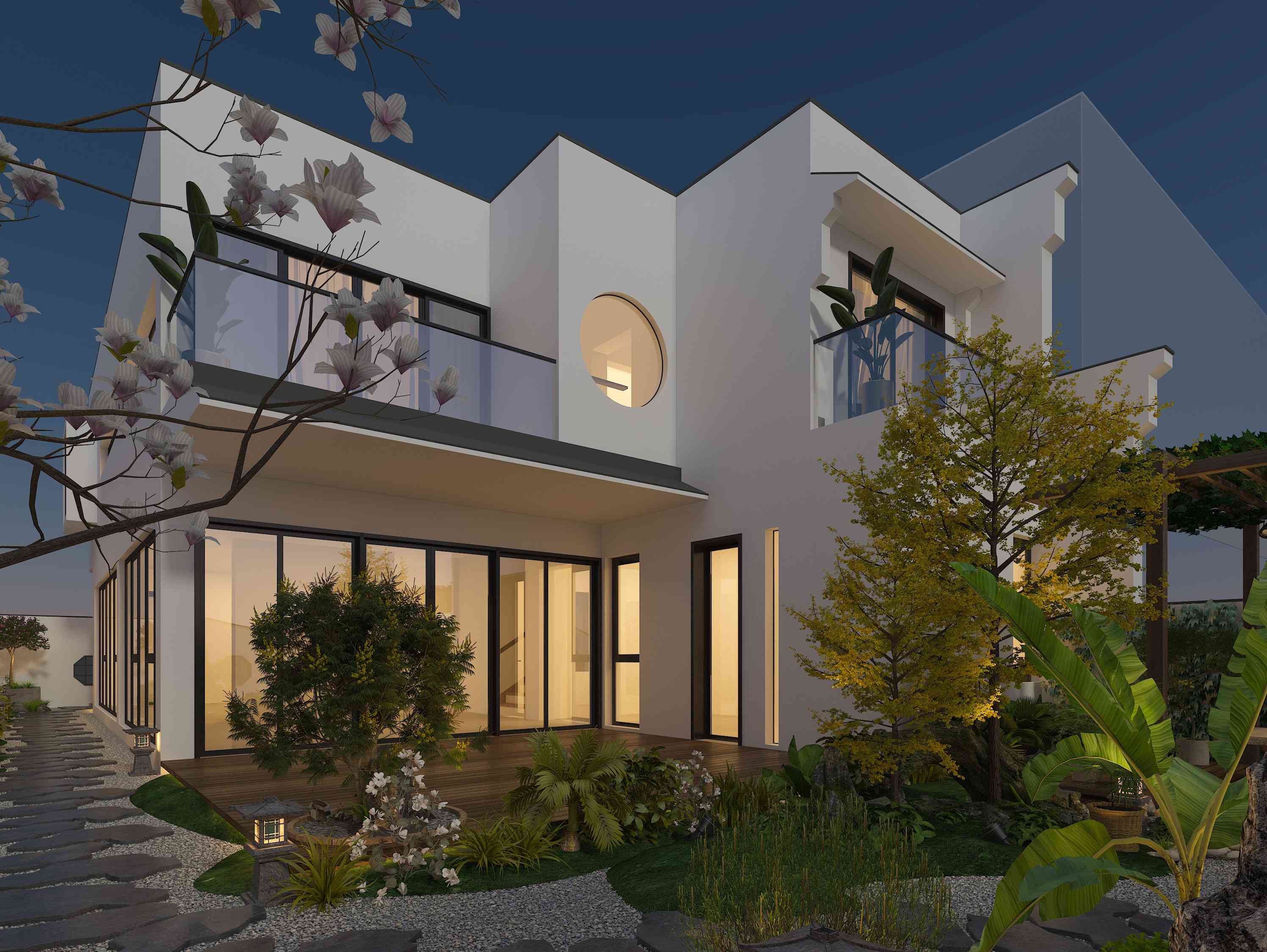 新徽派自建房设计丨中国西安丨五色土（西安）空间设计有限公司-19