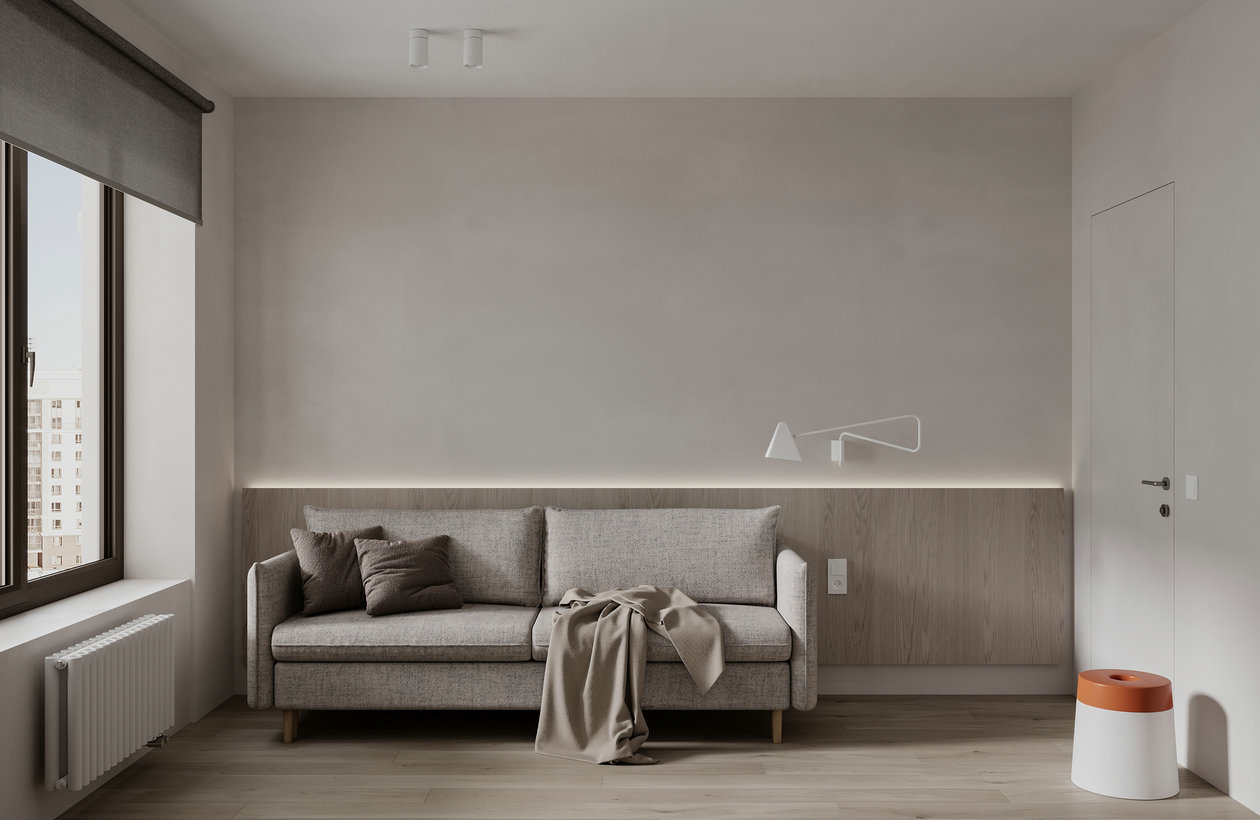 95㎡中性色系公寓设计-29