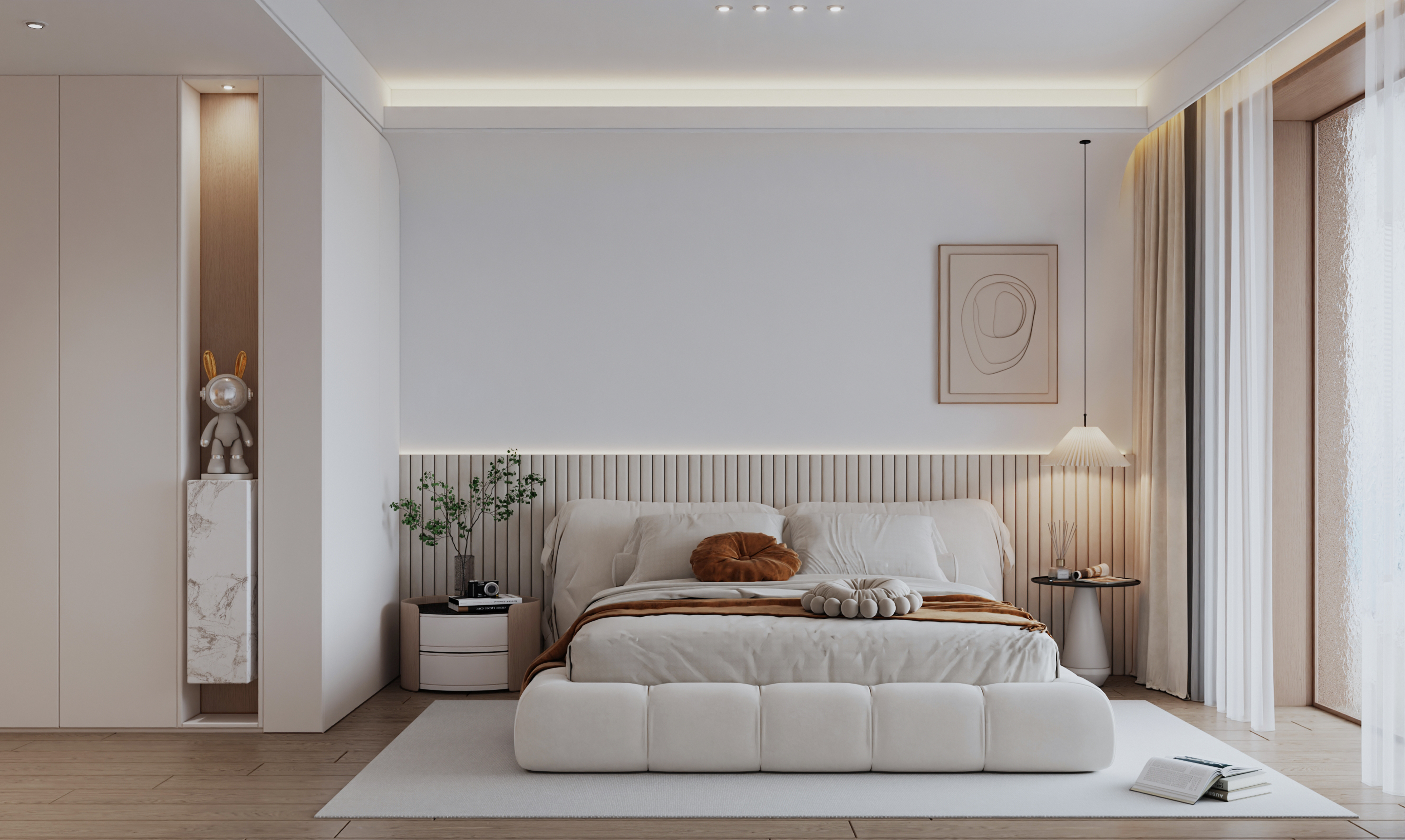 武汉-华侨城红坊 200平奶油风效果图-7