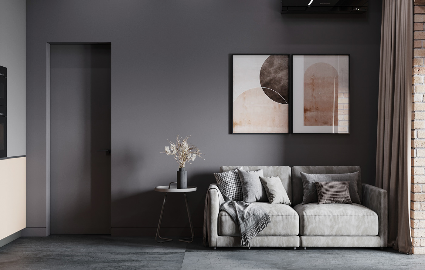 原木与灰色 打造舒适温暖的居住空间                     -11