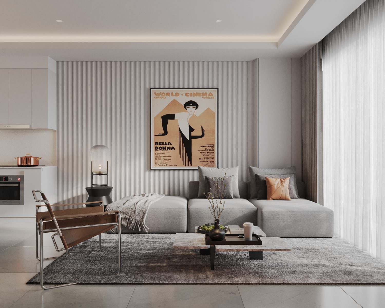 现代轻奢平层丨新加坡丨Nguyen Huu Cong-1