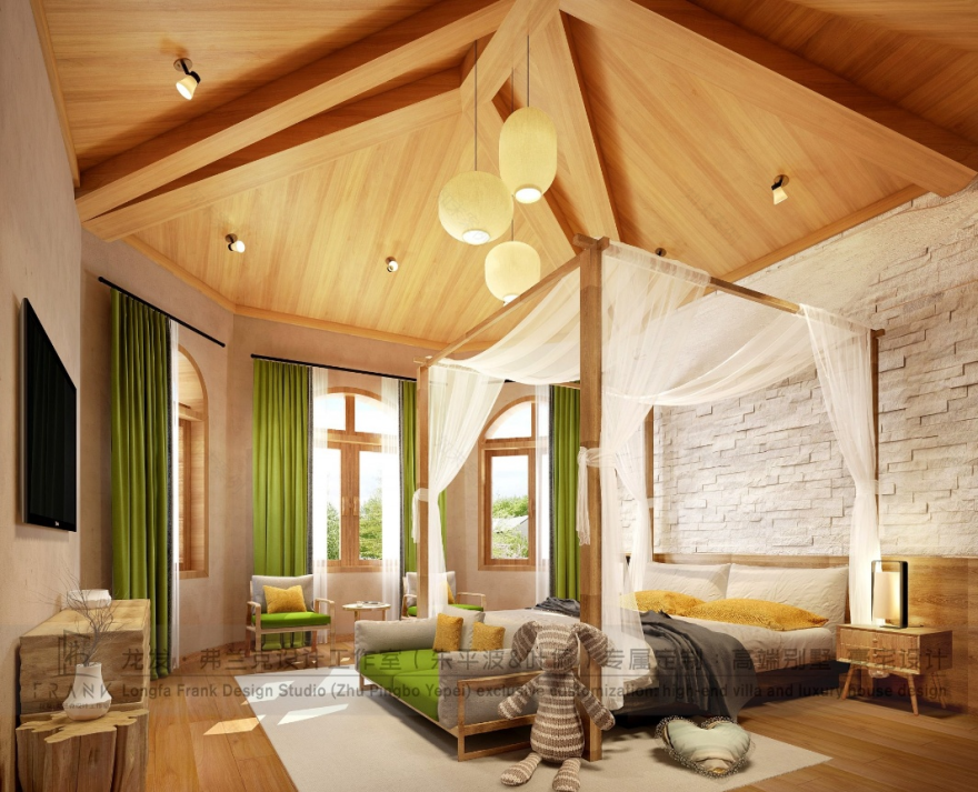 原生自然,温馨舒适的河畔新世界家居设计-17