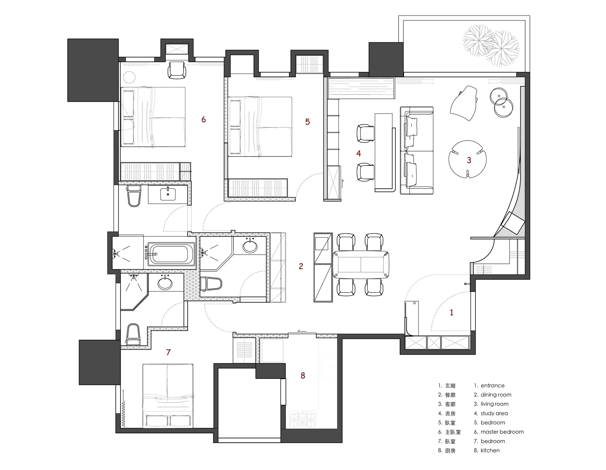沐光设计 · 圆弧曲面打造柔软家居-4