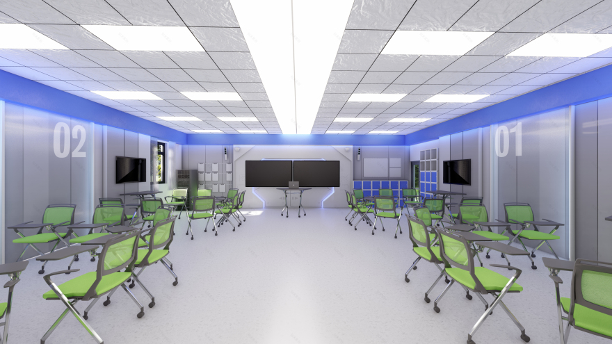 STEM教育培训空间设计 机器人教室 创客中心-11