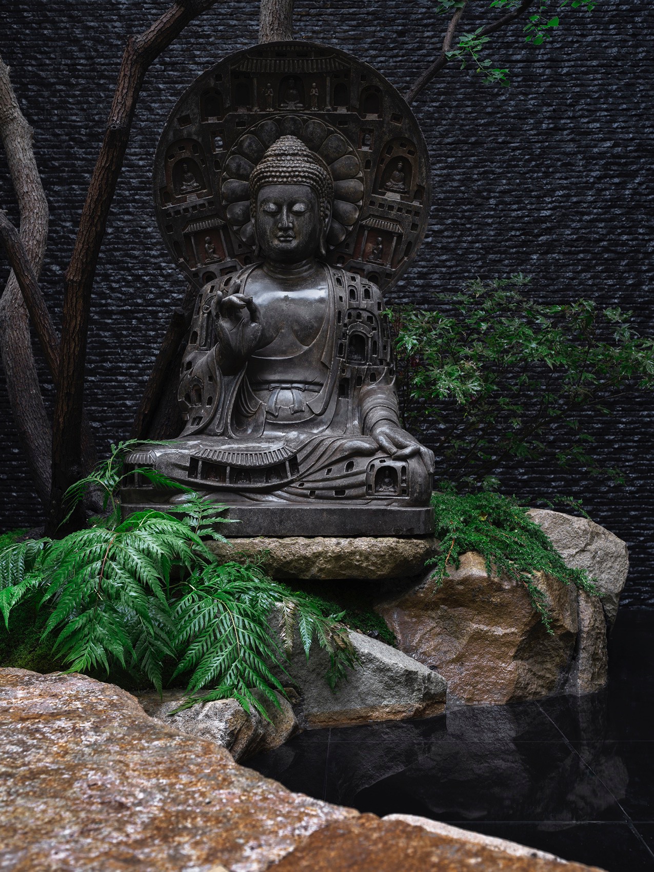 上海桃花源私庭营造丨中国上海丨墨刻丨無言斋造园-37