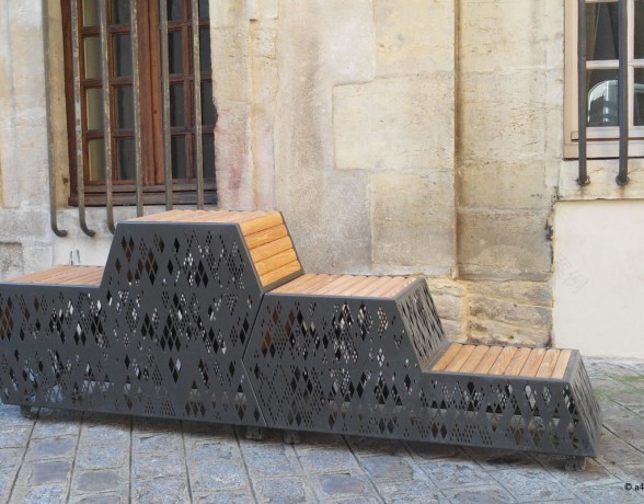 Dijon rue de la Chouette长椅设计项目丨法国第戎丨A4 Designers-15
