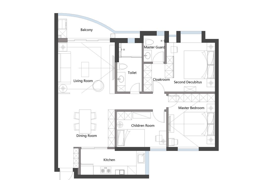 100㎡极简宜居空间设计-21