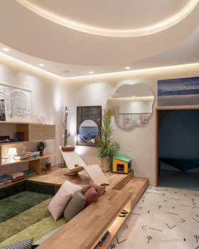 巴西 Pause Lounge · 音乐符号与自然材料构建的放松空间