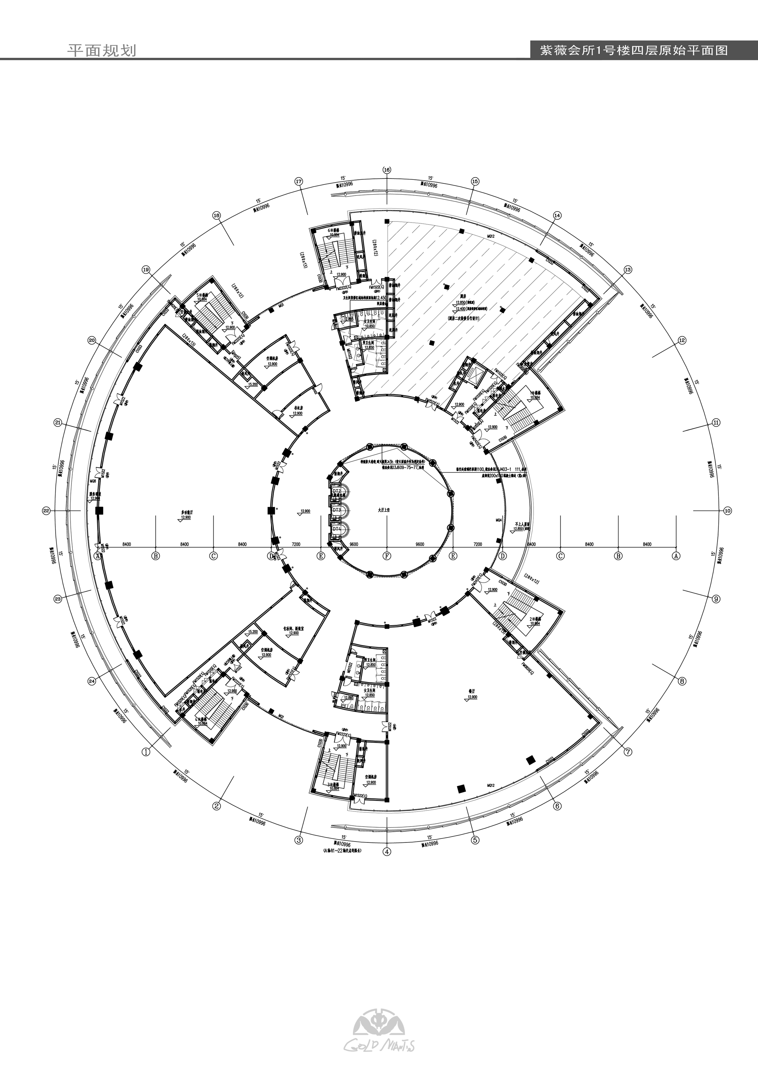 金螳螂  新中式风格紫薇园会所室内概念方案高清效果图-17