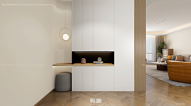 万润水岸豪庭日式奶油风私宅设计丨乾唐设计-4