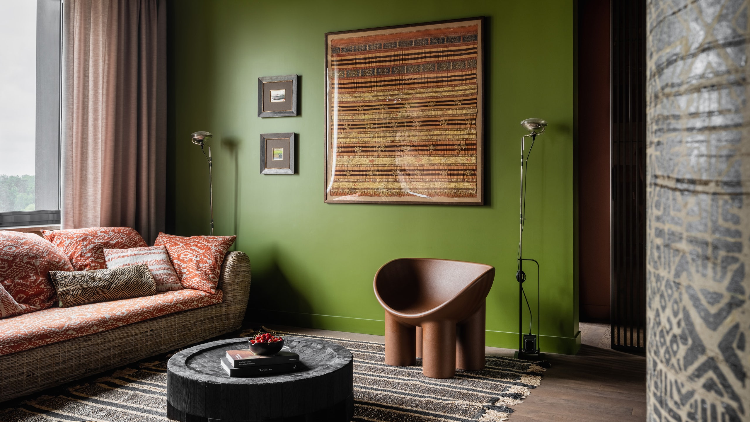 莫斯科带非洲主题的公寓设计丨俄罗斯莫斯科丨建筑师德米特里和塔季扬娜·霍罗舍夫夫妇-2