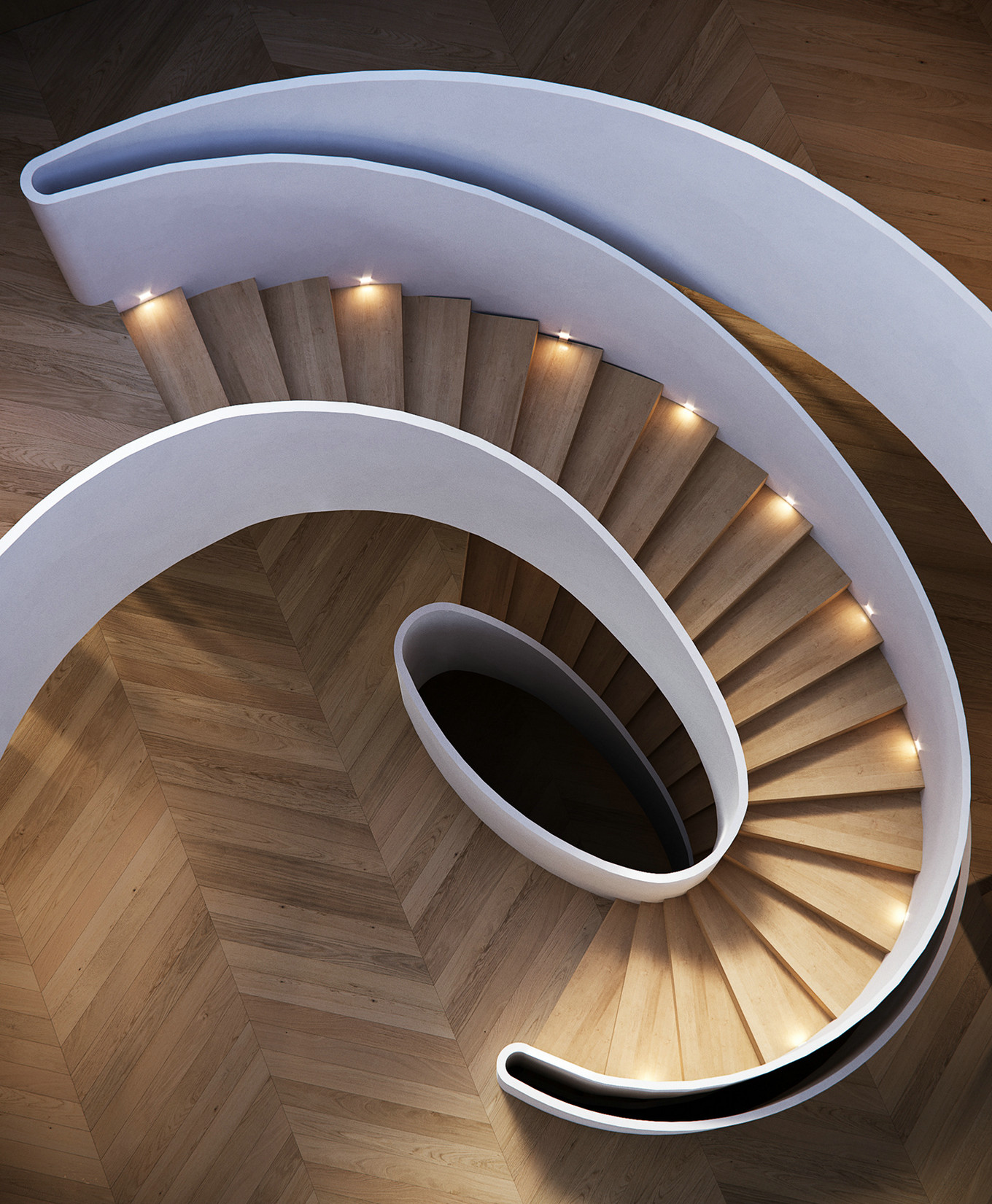 现代简约线条感别墅设计-6