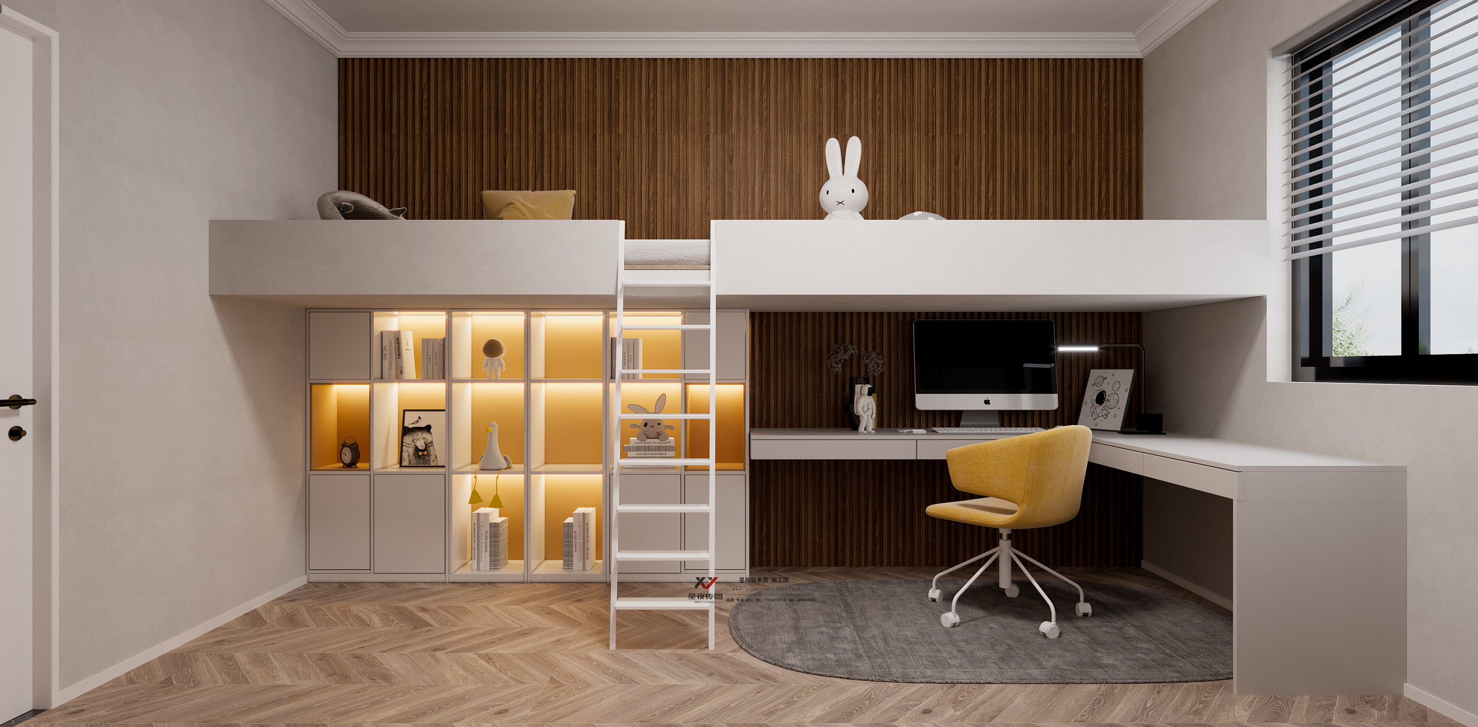 清新原木日式平层设计-8