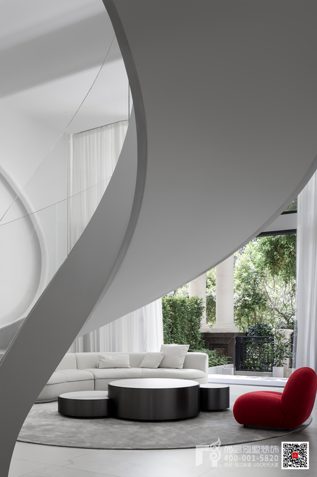 1030㎡现代简约·解构主义与留白美学的空间叙事-19