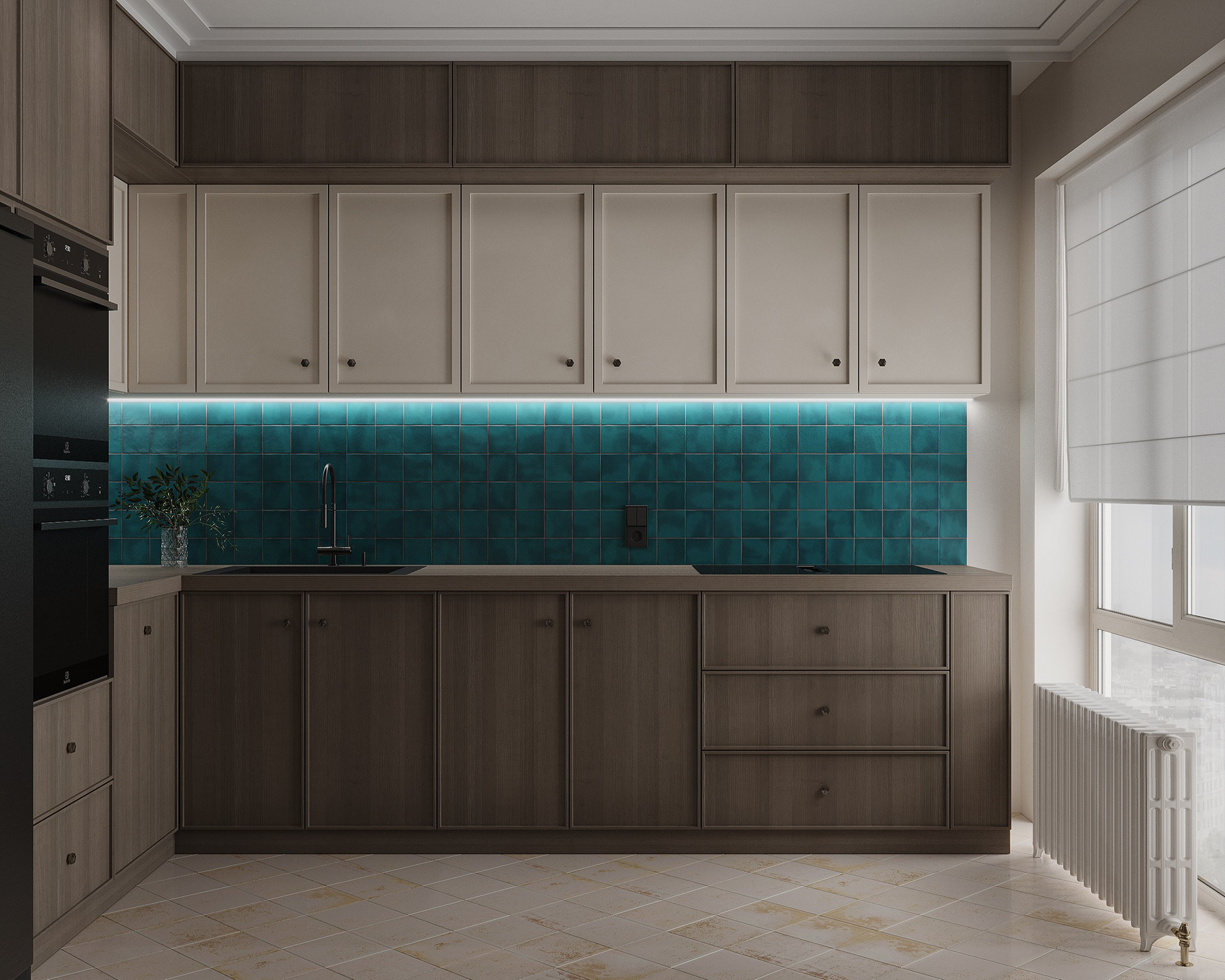 现代明暗色调的融合空间丨乌克兰基辅丨Natalia CHUPYS-9