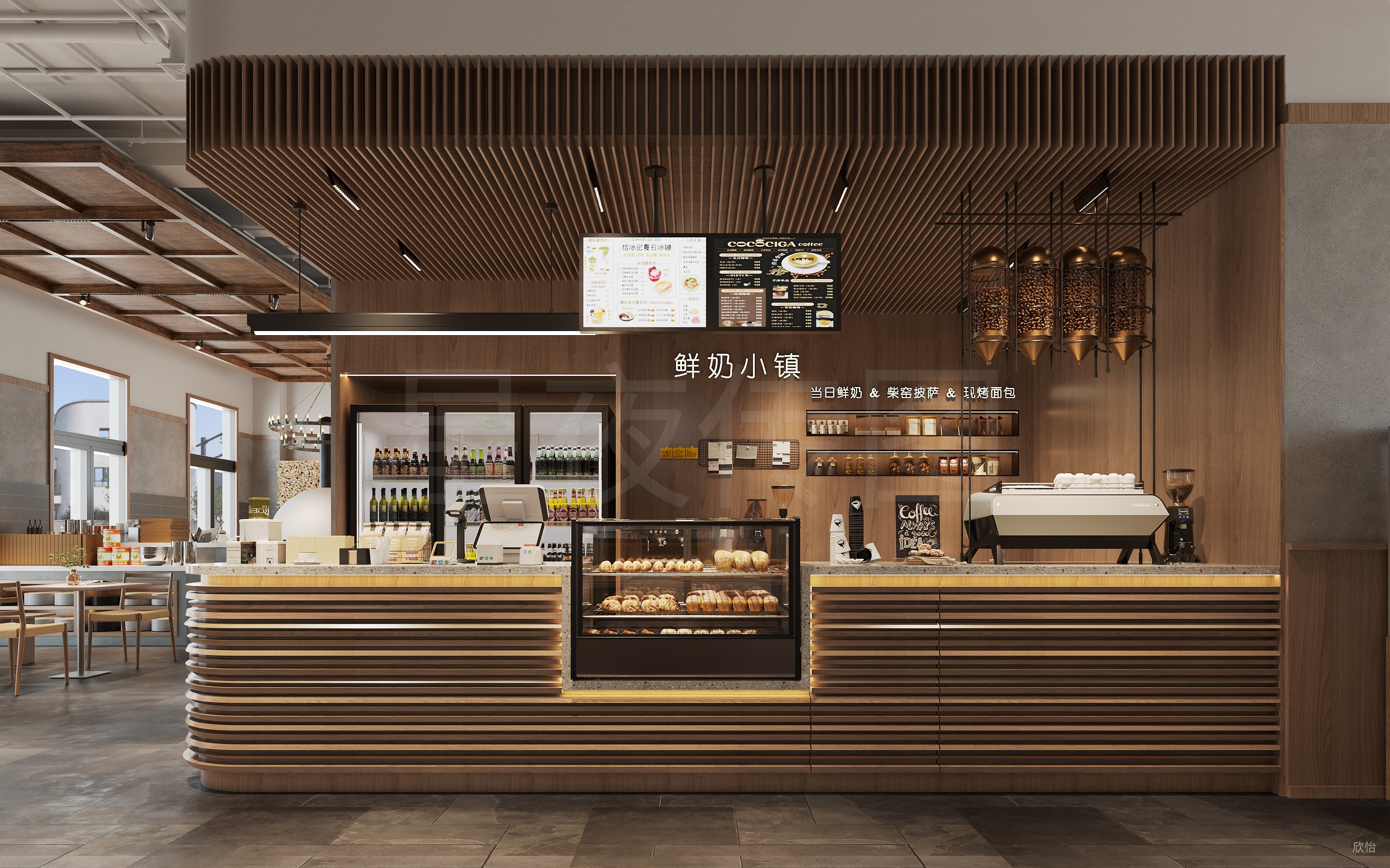 甜品店，将蛋糕的构造美学融入空间-3