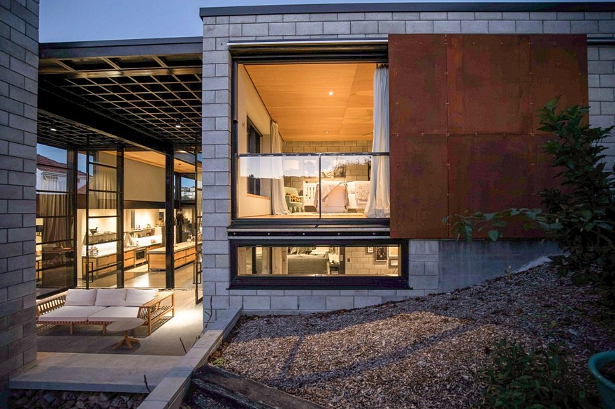 Double Height Living Spaces Add Drama to This Industrial-Style House-23