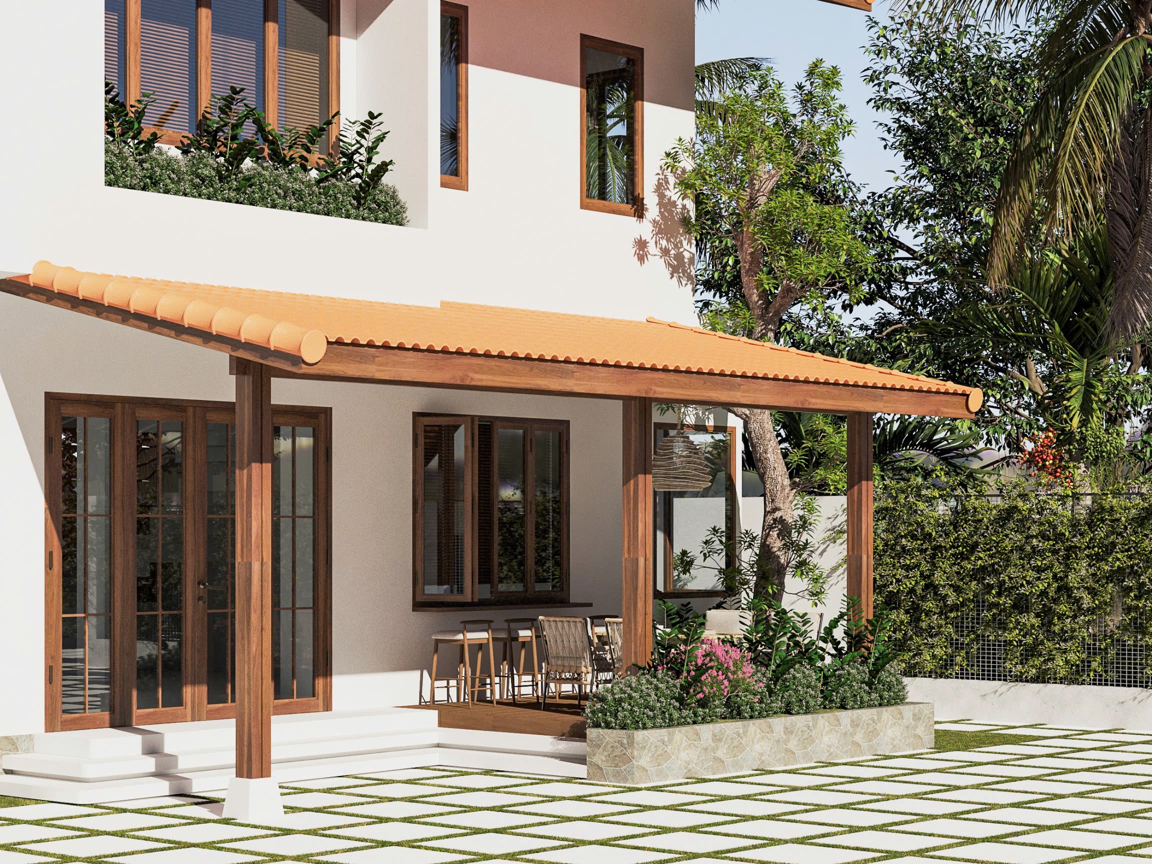 Tropical Scandinavian Villa in Vietnam-2