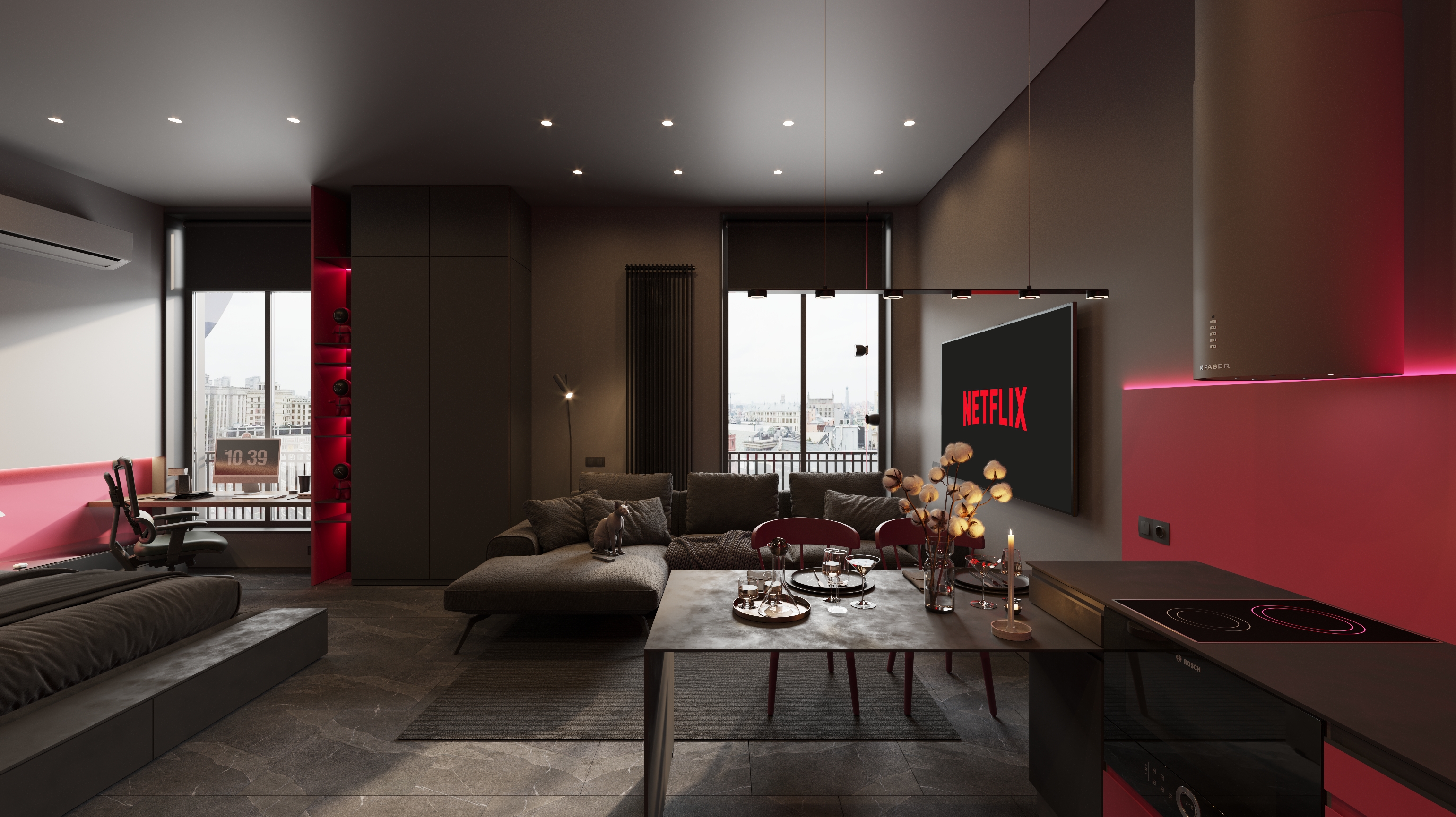 Apartment project RC One House 48. 30 m² #Squid Game-3