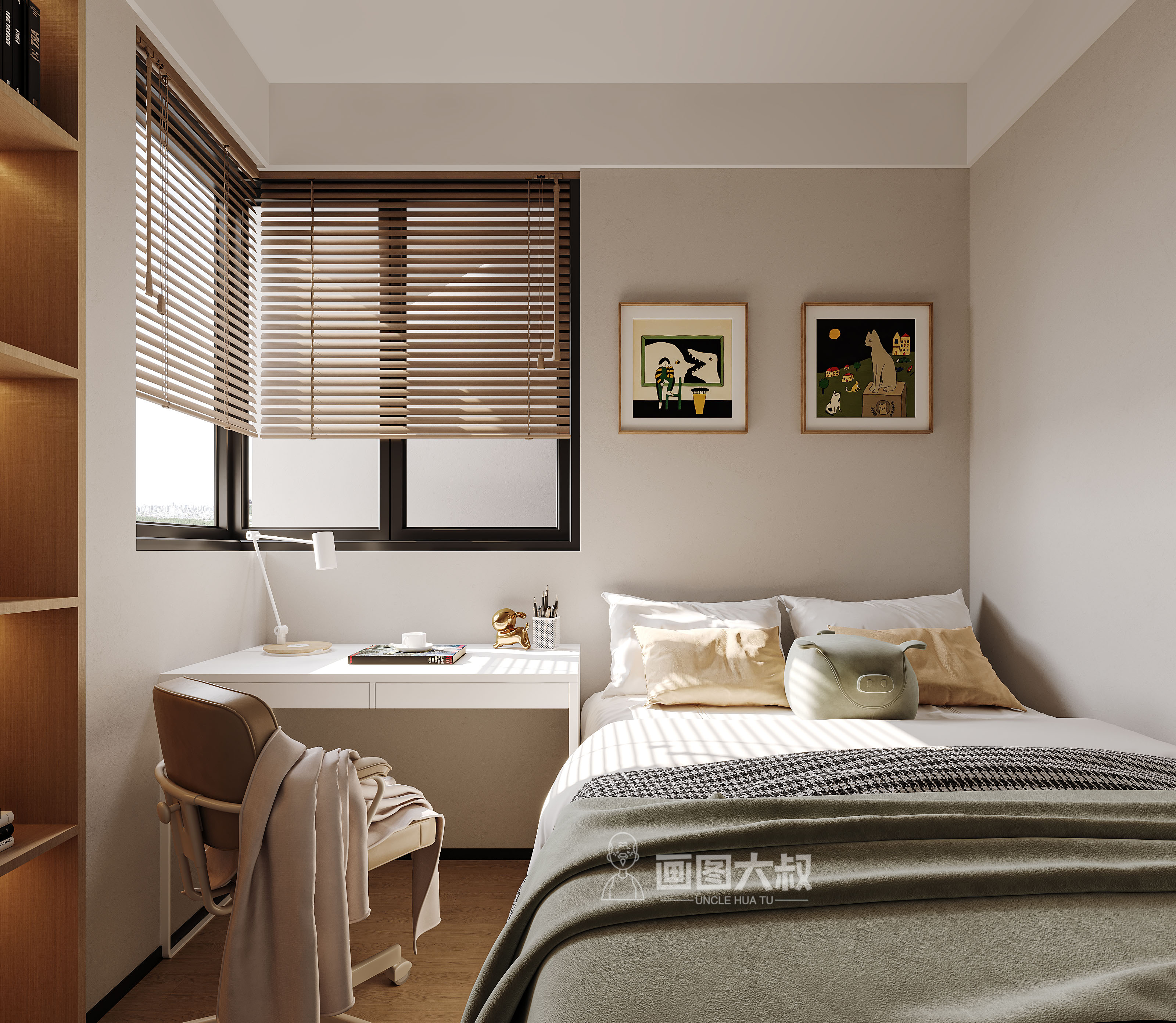 现代黑白灰表现-14