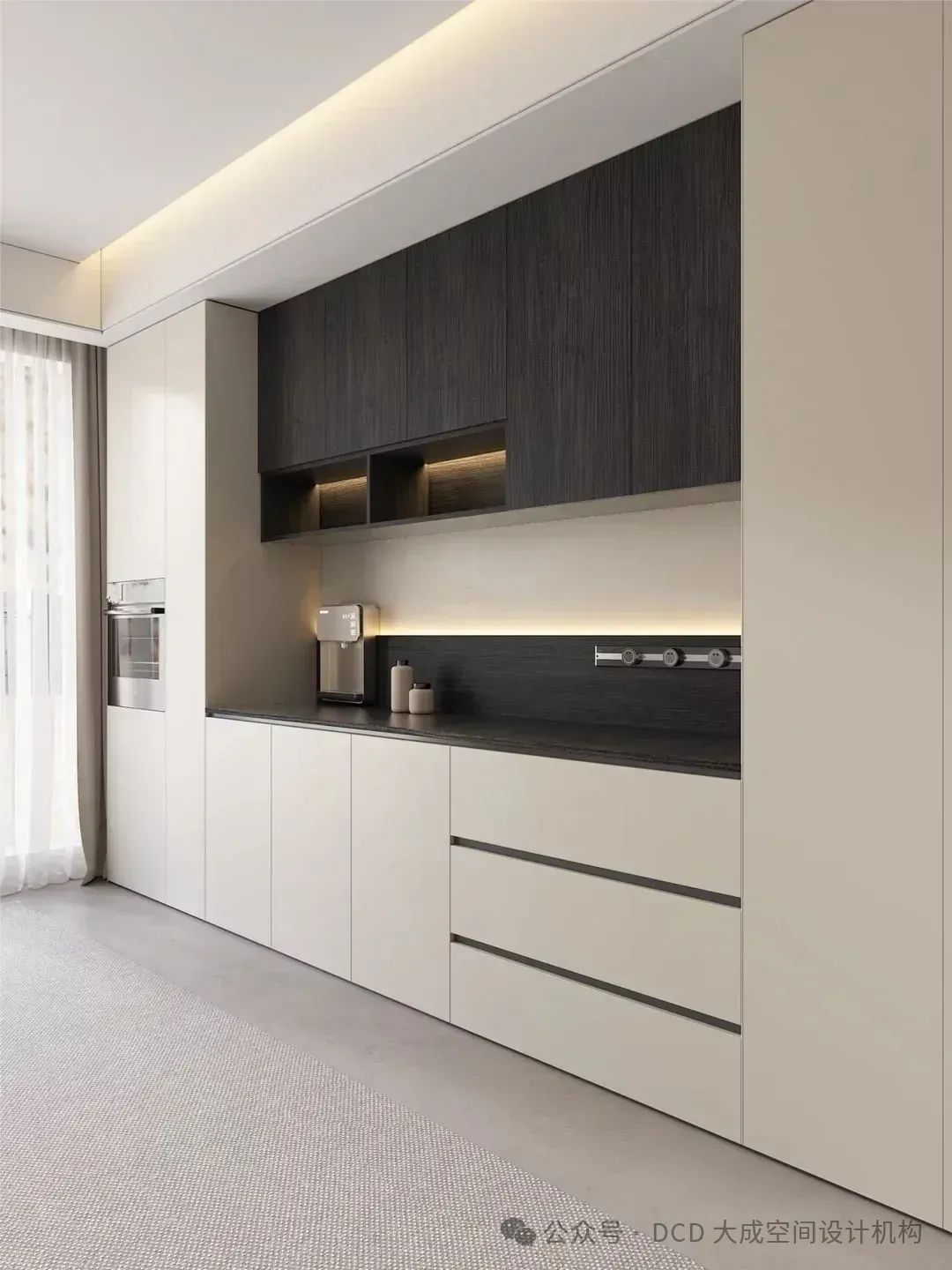 餐边柜这样设计,好看又实用,高级感满满-44