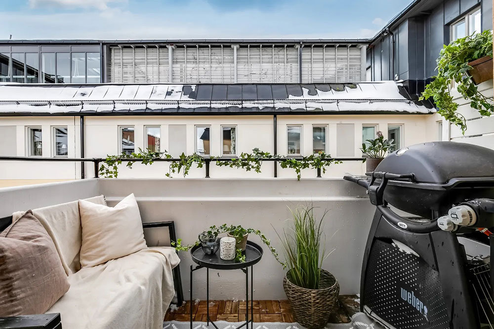 斯德哥尔摩 72 平米公寓，螺旋楼梯与玻璃隔间的完美结合-27