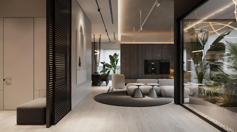 现代简约玄关设计-3