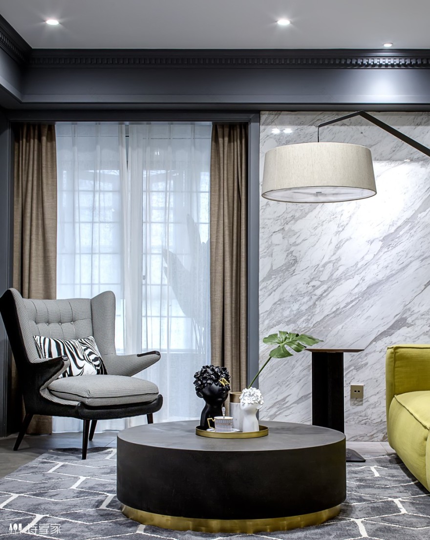 240㎡万科金域蓝湾现代摩登住宅 诗享家设计-12