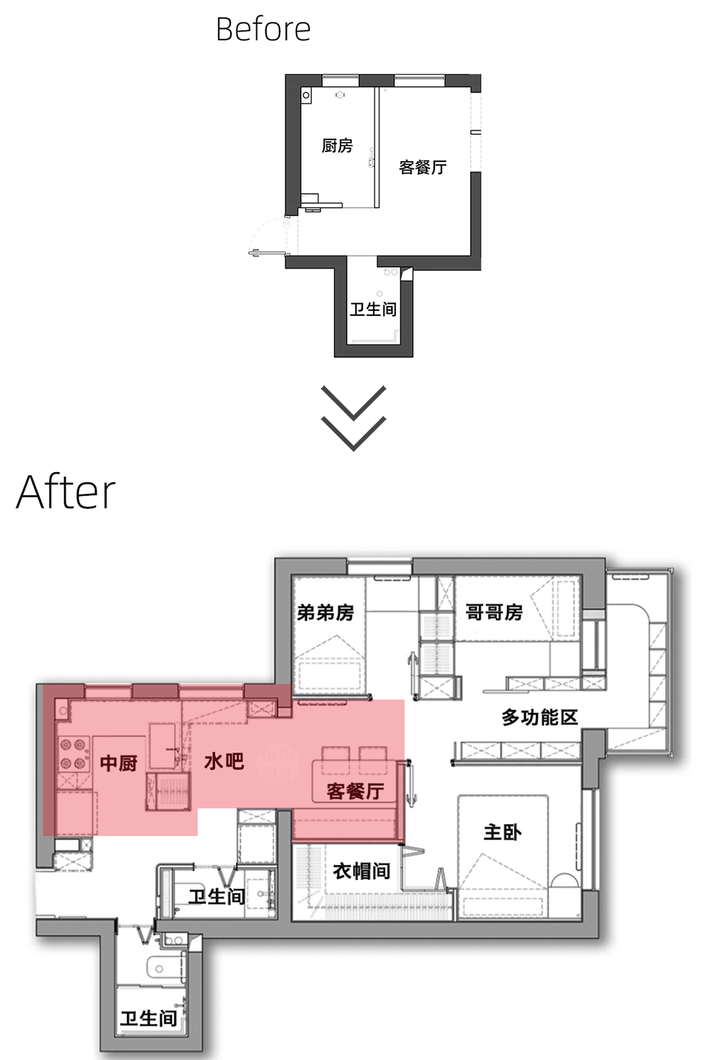 45㎡小户型逆袭丨中国北京-17