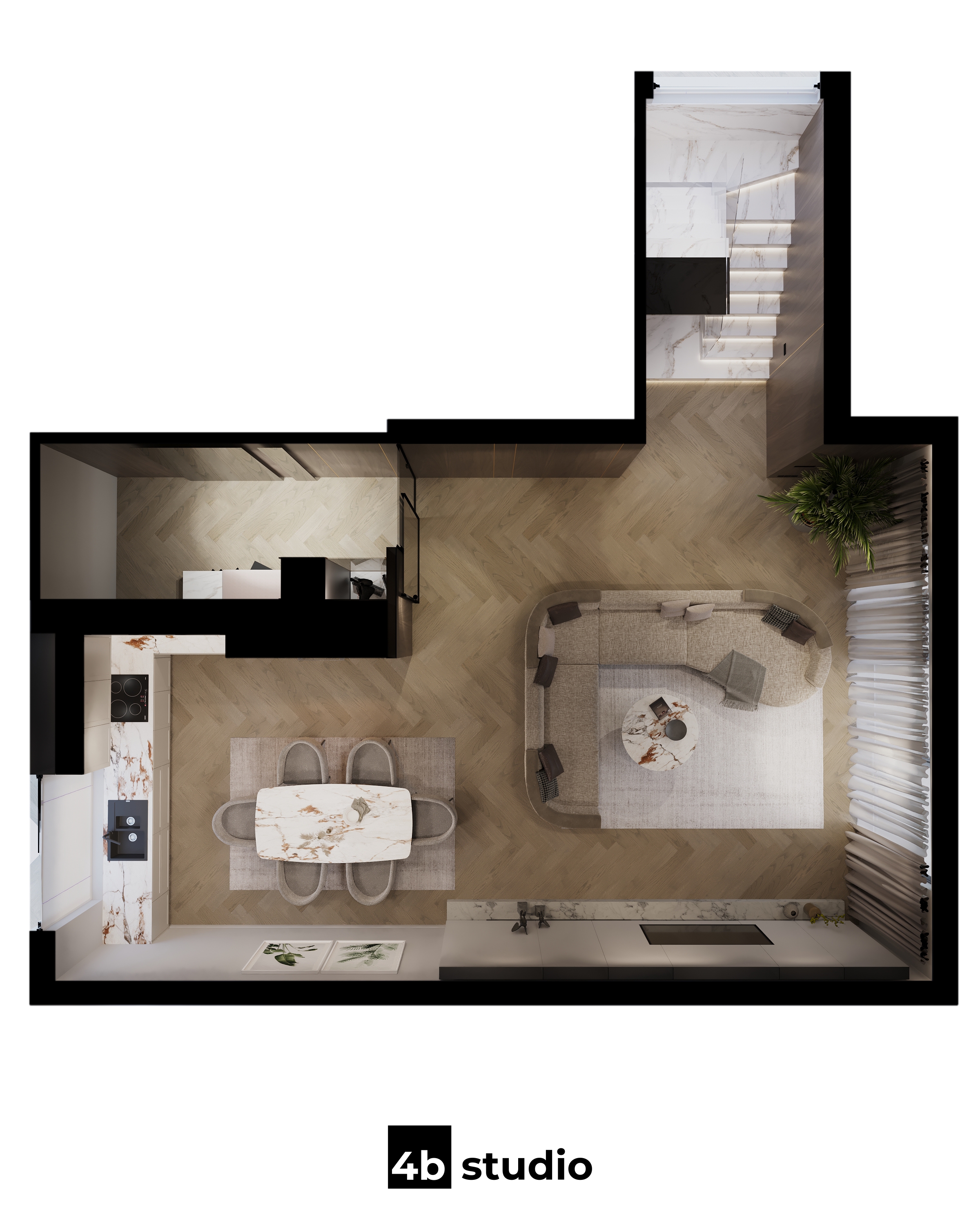 房屋内部丨4B Studio-5