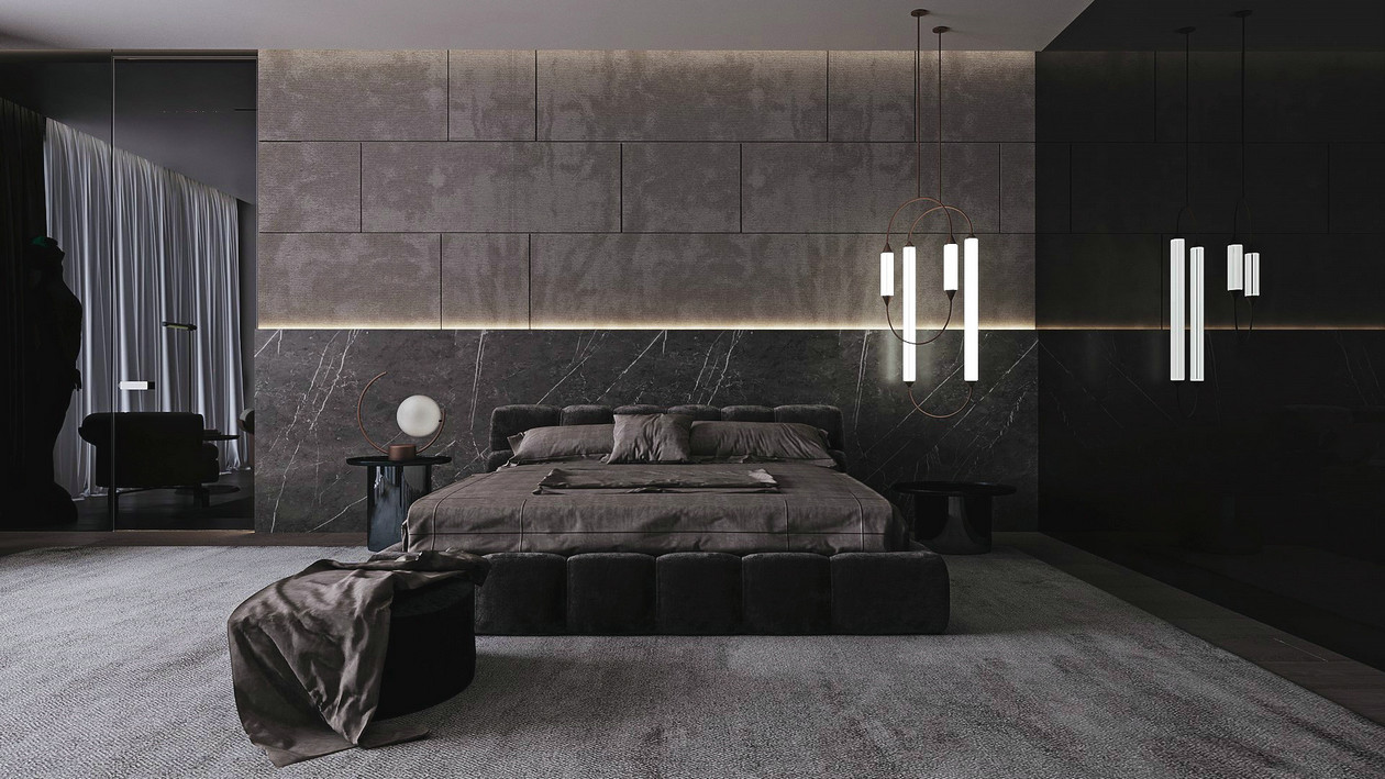 340㎡高级灰别墅设计-11