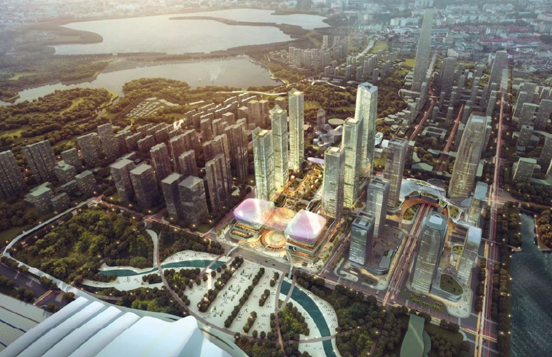 武汉杨春湖高铁商务区华侨城欢乐天际,室内设计打造欢乐商业目的地-1